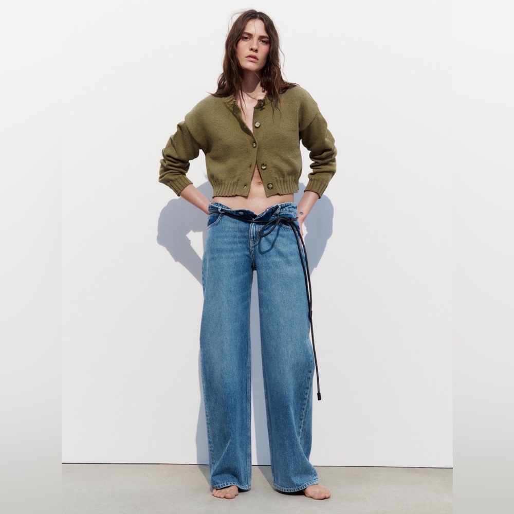 Zara MID-RISE Z1975 STRAIGHT LEG JEANS